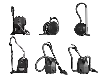 Various Styles of Modern Household Vacuum Cleaners with Different Designs for Home Use 3d model