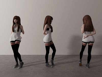 modern woman. 3d model