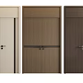 Stylish Modern Double Doors In Light And Dark Wooden Tones For Interior Design