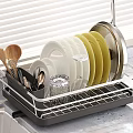 Dish Rack Holding Plates Bowls Cups And Utensils