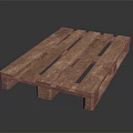Sturdy Wooden Pallet With Slatted Design For Home Storage And Organizing Needs