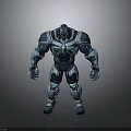 Mechanical Armor Weapon System With Futuristic 3D Model Design And Character