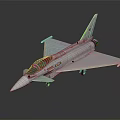 Silver Fighter Jet Model With Detailed Design And Reflective Surface On Dark Background 3d model