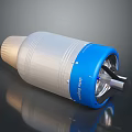 Aerospace Merlin Rocket Engine With Blue And White Propulsion Design For Space Technology