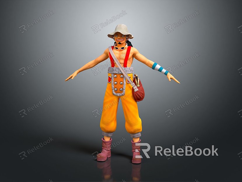 One Piece Cartoon Characters Cartoon Fox Man Virtual Characters Fantasy Characters Magic Characters Virtual Characters model