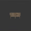 Wooden Platform Structure Composed Of Planks With Extended Wooden Frames