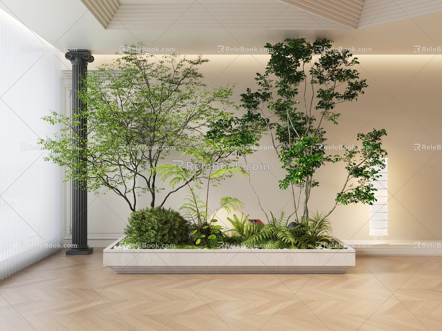 landscape indoor landscape landscape landscape sketch plant 3d model