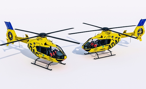 Modern Helicopter 3d model