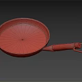 Durable Cast Iron Pan With Wooden Handle For Daily Kitchen Use