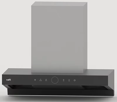 Modern Vatti Kitchen Range Hood With Black Control Panel And Sleek Design 3d model