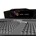 Motorola Hello Moto Launch Event Stage With Illuminated Design And Audience Seats