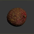 Fresh Ripe Tropical Fruit With Red And Yellow Rough Textured Skin