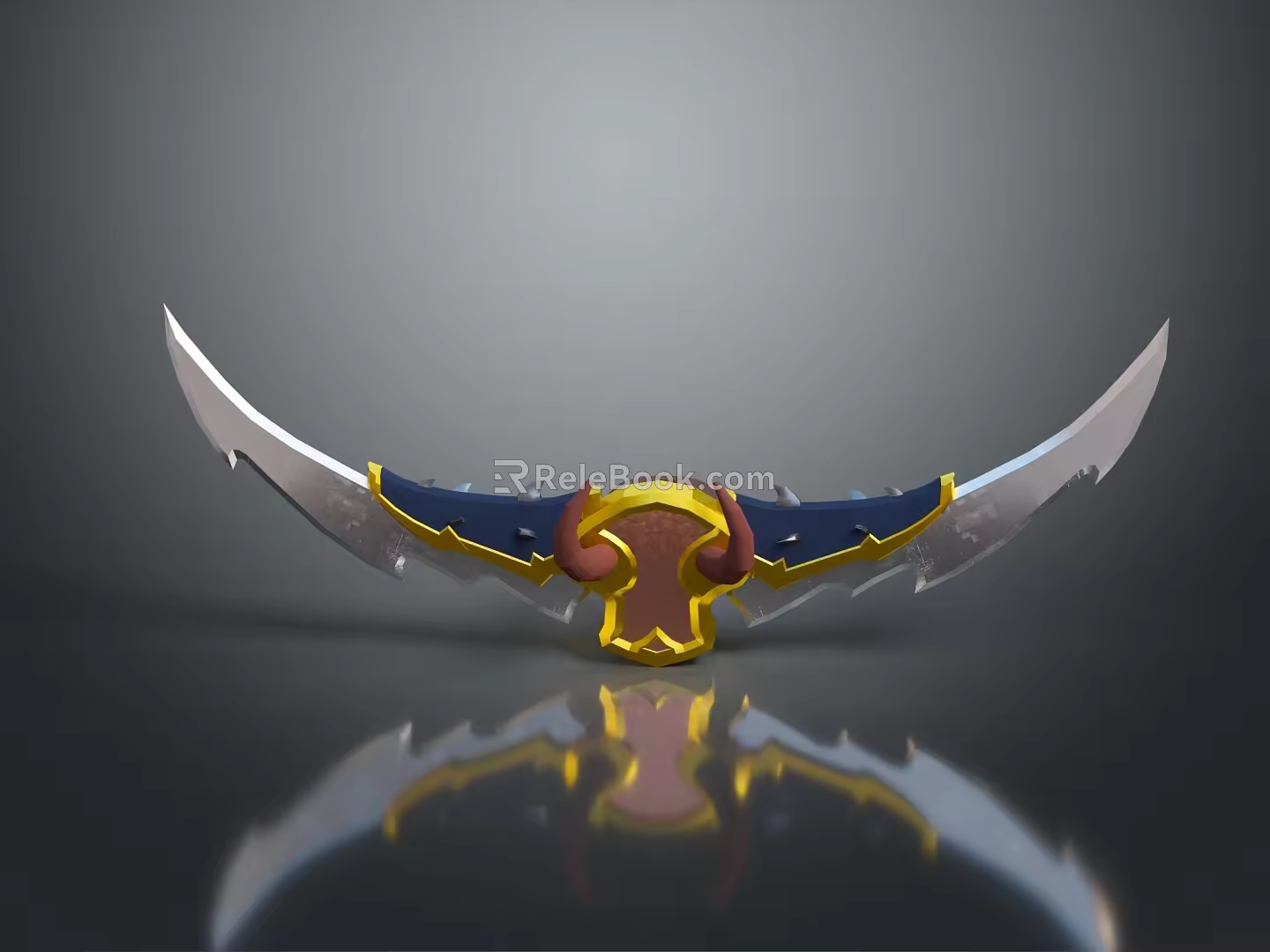 Cold weapons Sword Axe Hook Fork Spear Trident Melee Weapon Military 3d model