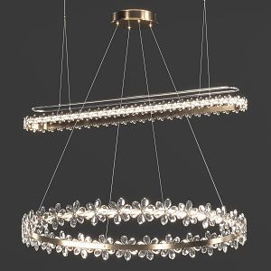 Modern Crystal Chandelier Crystal Chandelier Combination 3d model