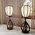 Floor lamp combination 3d model