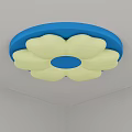 Children's bedroom ceiling lamp petal ceiling lamp 3d model