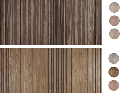 Wood Grain Background Wall With Different Styles Color And Texture Samples For Interior Design 3d model
