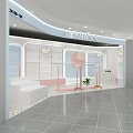 Modern Clothing Store Interior With Pastel Decor Display Racks Mannequins Front Counter And Plants
