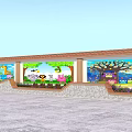 Colorful Mural Decorated Tree Pit Design With Plants And Animal Patterns In Outdoor Square