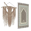 Macrame Wall Hanging With Tassels And Decorative Tapestry For Room Decoration