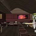 Hotel Public Lounge With Large Glass Windows Natural Landscape Views And Comfortable Sofa Seating