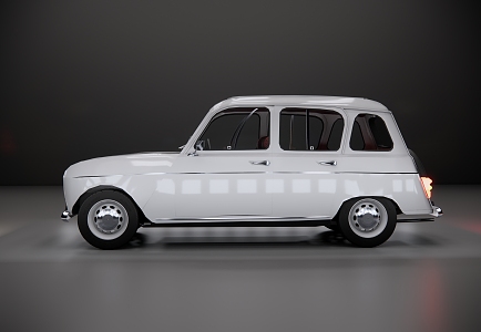 Hyundai Classic Car Renault 3d model