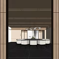 New Chinese-style private room box 3d model