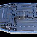Detailed View Of Mechanical Internal Structure With Metal Frames And Wiring Components