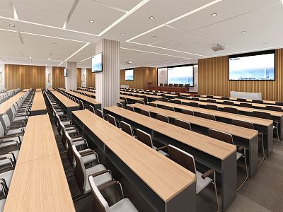 Modern Conference Hall Report Hall 3d model