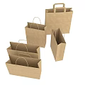 Modern Handbag Simple Commonly Used Handbag Packaging Products 3d model