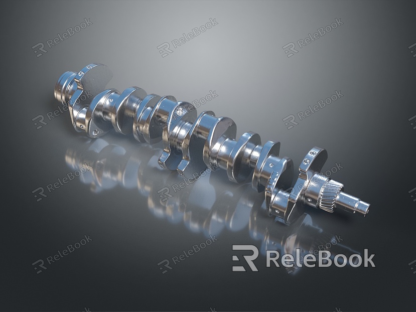 Modern Crankshaft Crankshaft Crankcase model