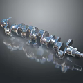 Hardware Tool Precision Stainless Steel Crankshaft With Shiny Surface And Mechanical Design