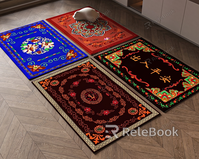 National style carpet embroidery carpet tapestry model