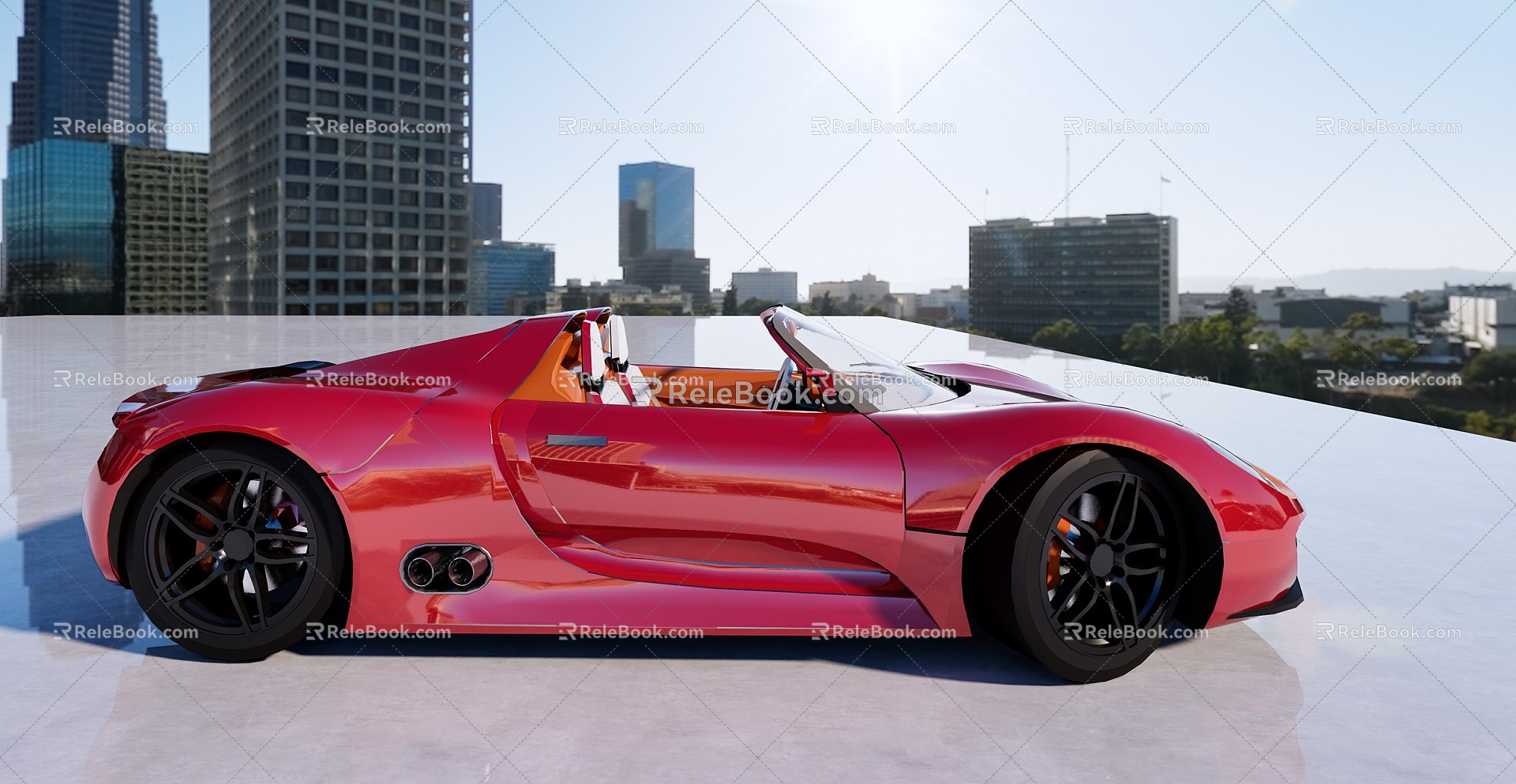 Hyundai sports car Ferrari 3d model