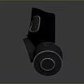Modern gas mask sci-fi gas mask gas mask respirator 3d model