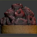 Fresh Raspberry Tart Topped with Juicy Raspberries and Golden Crust