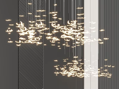 Chandelier Hotel Chandelier Lobby Chandelier 3d model