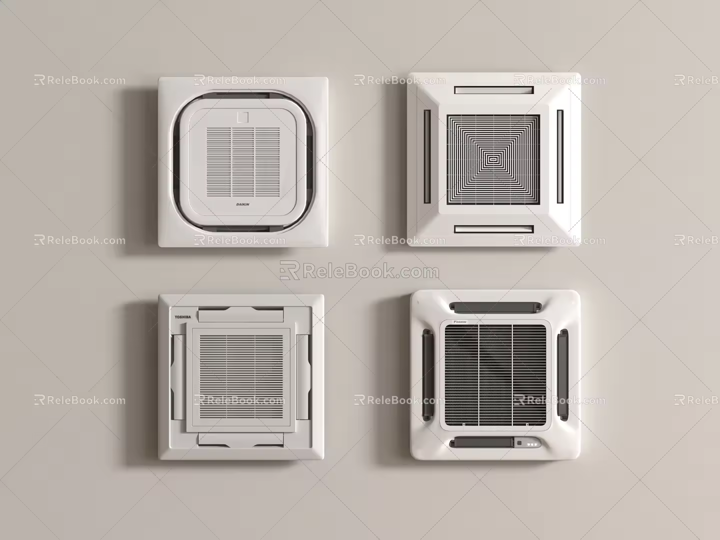 Ceiling type central air conditioning combination 3d model