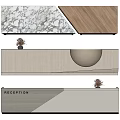 Service Desk Combination Front Desk 3d model