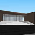Modern Sales Office Architecture Exhibition Art Gallery Architecture 3d model