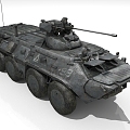 Infantry armored transport vehicle 3d model