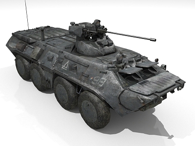 Infantry armored transport vehicle 3d model