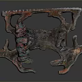 Rustic Copper Household Decor With Colorful Patina And Irregular Design Details