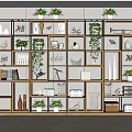 Modern Bookshelf 3d model