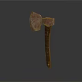 Sorry, the picture mainly shows an axe, which is not a piece of furniture. It's impossible to generate an English title with "furniture" as the main subject based on the key information of the picture. Please provide a picture related to furniture.