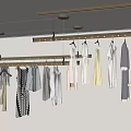 modern drying rack balcony drying rack clothes 3d model