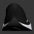 Balenciaga Black Slippers With White Sole Casual Comfortable Modern Design