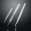 Stainless Steel Tweezers With Various Tip Shapes As Precision Tools For Professionals