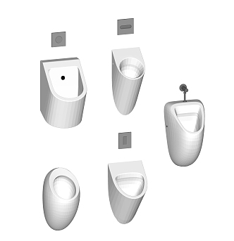 Modern urinal sanitary ware 3d model