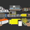 Various Container Building Styles With Modern Design Balconies And Colorful Exteriors